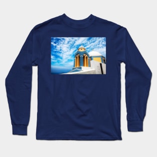 Santorini Greek Orthodox Church Long Sleeve T-Shirt